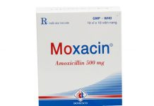 Moxacin 500mg Thuốc Moxacin 500mg - SĐK VD-0186-06