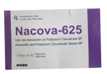 Nacova DT 625mg Thuốc Nacova DT 625mg - SĐK VD-17119-13