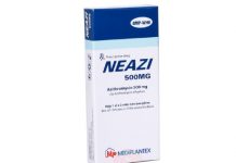 Neazi 500 mg Thuốc Neazi 500 mg - SĐK VD-25849-16