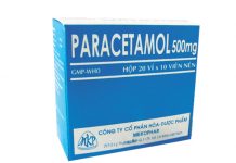 Paracetamol 500mg Thuốc Paracetamol 500mg - SĐK VD-25370-16