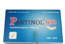 Partinol 650 mg Thuốc Partinol 650 mg - SĐK VD-21000-14