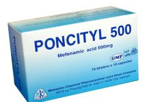 Poncityl 500 Thuốc Poncityl 500 - SĐK VNB-3536-05