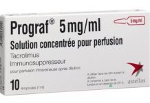 Prograf 5mg/ml Thuốc Prograf 5mg/ml - SĐK VN-22282-19