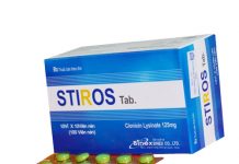 Stiros Tablet Thuốc Stiros Tablet - SĐK VN-19309-15