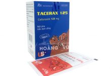 Tacerax 125 mg Thuốc Tacerax 125 mg - SĐK VD-24057-15