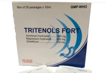 Tritenols fort Thuốc Tritenols fort - SĐK VD-26891-17