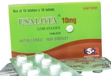 Usalota 10mg Thuốc Usalota 10mg - SĐK VD-22081-15