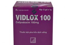 Vidlox 100 Thuốc Vidlox 100 - SĐK VD-27116-17