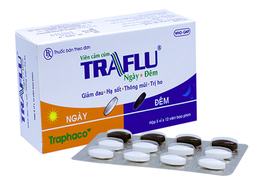 Viên cảm cúm Traflu ngày - đêm - SĐK VD-21015-14 Thuốc Viên cảm cúm Traflu ngày - đêm - SĐK VD-21015-14