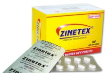 Zinetex Thuốc Zinetex - SĐK VD-30091-18