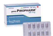 pms-Piropharm 20mg Thuốc pms-Piropharm 20mg - SĐK VD-20758-14