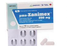 pms-Zanimex 250mg Thuốc pms-Zanimex 250mg - SĐK VD-20746-14